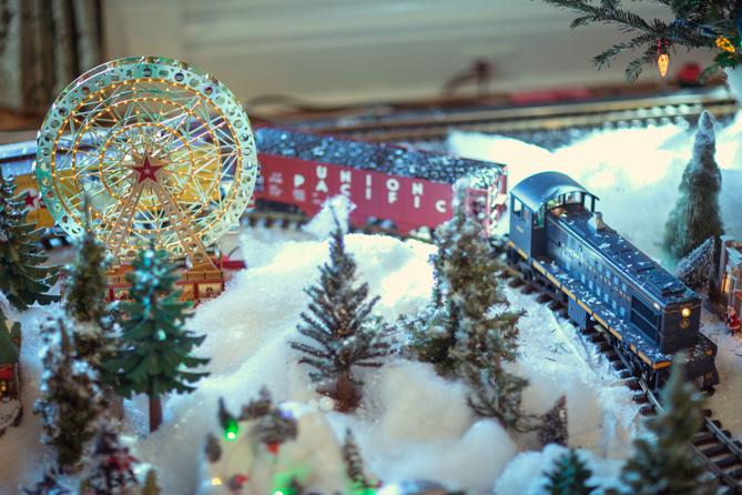 A Christmas display at the Governor's Residence in Harrisburg, Pennsylvania.