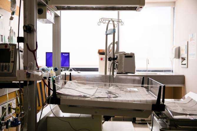 The interior of a hospital in Pennsylvania.