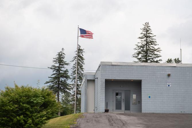 The municipal building in Sandy Township in Clearfield County.