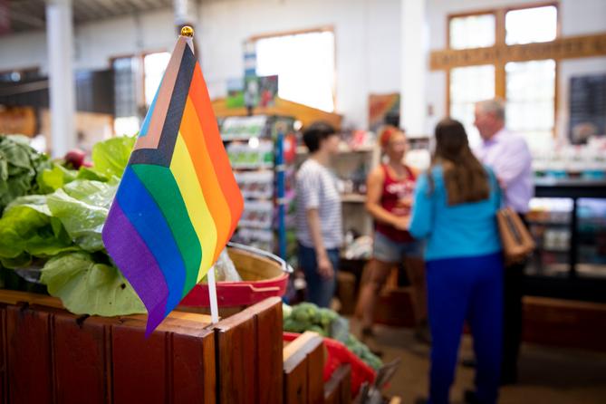 Agriculture Secretary Russell Redding visits Broad Street Market to highlight LGBTQ+ and women-owned businesses.