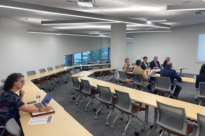 Gail Groves Scott, a public health researcher, attended a September 2023 board meeting of the Pennsylvania Opioid Misuse and Addiction Abatement Trust. Gail Groves Scott, a public health researcher, attended a September 2023 board meeting of the Pennsylvania Opioid Misuse and Addiction Abatement Trust.