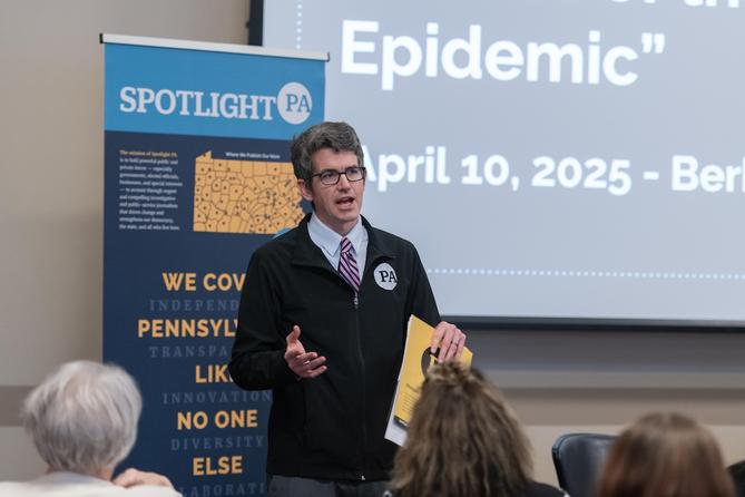 Spotlight PA hosted a "How the opioid addiction crisis affects PA’s families" forum on Thursday, April 10, 2205 at Berks Community Health Center in Reading, Pa.