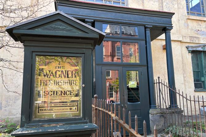 The exterior of the Wagner Free Institute of Science in Philadelphia.