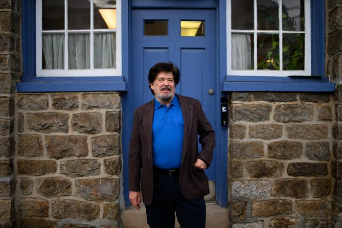 Tom Kramer, the former mayor of Millbourne, outside the borough's meeting hall.