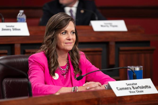 State Sen. Camera Bartolotta (R., Washington) in a committee hearing. State Sen. Camera Bartolotta (R., Washington) in a committee hearing.