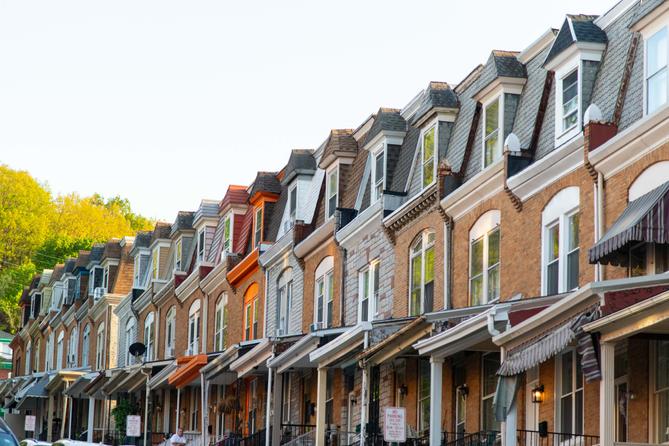 Row homes in Reading, Pa. Row homes in Reading, Pa.