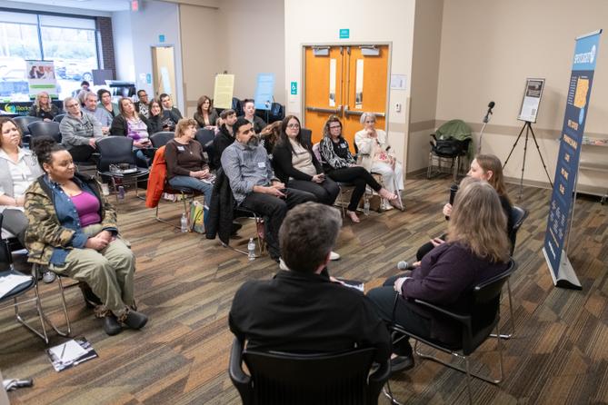 Spotlight PA hosted a "Voices of the Epidemic" forum in Berks County in April 2025.