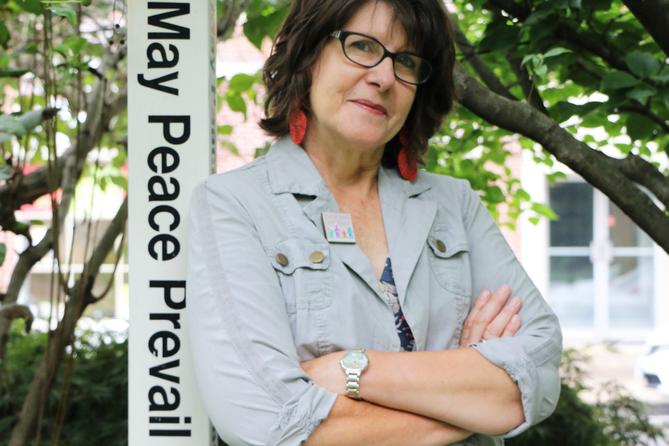 Barbara Simmons of the Peace Center in Bucks County.