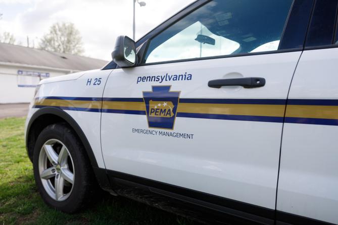 A Pennsylvania Emergency Management Agency (PEMA) vehicle