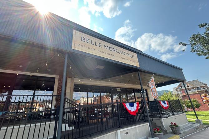 Exterior of Belle Mercantile shopping hall