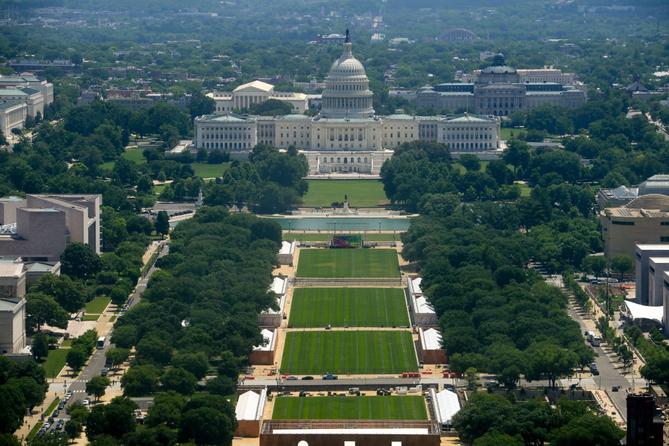 The U.S. Capitol and National Mall are seen as the set up for the America 250 celebration continues, Sunday, June 7, 2026, in Washington. The U.S. Capitol and National Mall are seen as the set up for the America 250 celebration continues, Sunday, June 7, 2026, in Washington.