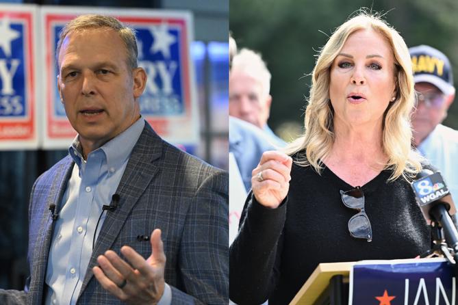 U.S. Rep. Scott Perry (left) and his Democratic opponent Janelle Stelson U.S. Rep. Scott Perry (left) and his Democratic opponent Janelle Stelson
