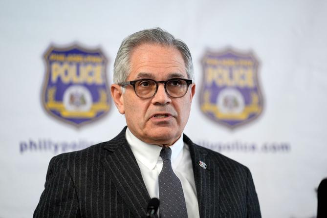 Philadelphia District Attorney Larry Krasner takes part in a news conference in Philadelphia, March 11, 2024.