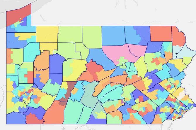 The final state House map, approved in February 2022.