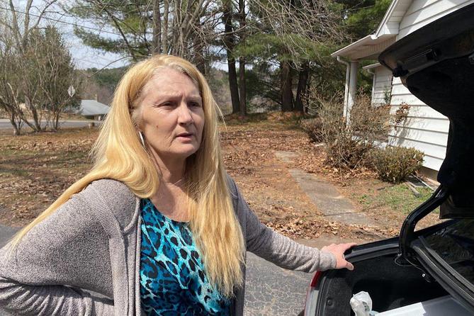 Pam Keefe, a Luzerne County resident whose daughter died from a drug overdose in 2018, keeps harm reduction supplies in the trunk of her car.