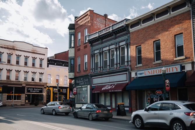 A street in DuBois, Pennsylvania.