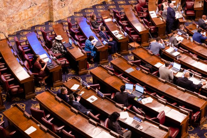 The floor of the Pennsylvania House.