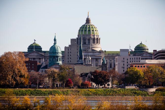 Pennsylvania Capitol in Harrisburg.