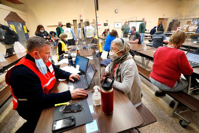 This community vaccination clinic in Sullivan County last month could serve as a model for other places in the state where access to vaccine providers and other limitations pose distribution challenges.