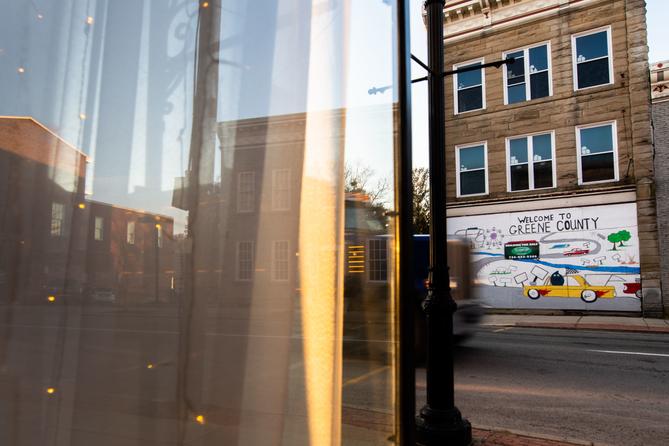 Image of a mural in downtown Waynesburg, Greene County, Pa.