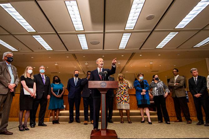 “This bill is ultimately not about improving access to voting or election security, but about restricting the freedom to vote,” the governor said in a statement.