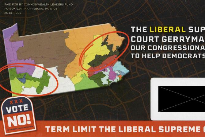 A misleading political mailer paid for by the Commonwealth Leaders Fund PAC.