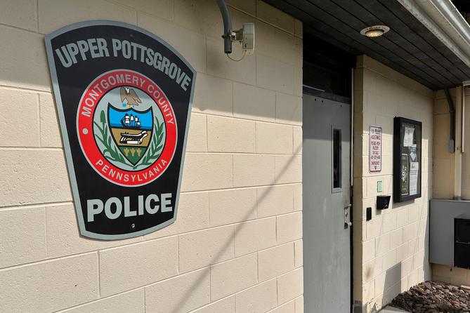 The Upper Pottsgrove Township police station is seen Wednesday, Aug. 26, 2026, in Upper Pottsgrove Township, PA.