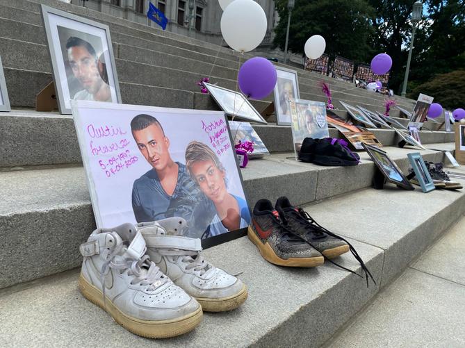 Austin Legassey and Joshua Legassey died of drug overdoses in 2020 and 2021, respectively. They were remembered during a ceremony at the state Capitol in Harrisburg in August 2025.